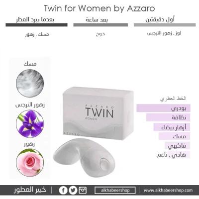 Azzaro Twin White for Women Eau de Toilette 80ml
